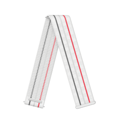 Correa de nylon - Blanca - Larga - Coros Pace 3 y Pace PRO